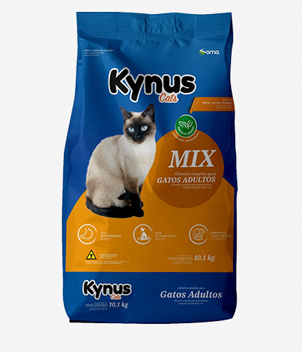 Kynus Cat Mix – Sabor Peixe, Carne e Frango