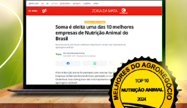 Portal G1 destaca relevância da Soma Nutrição Animal