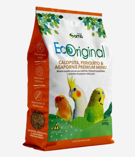 Calopsitas Periquitos e Agapornis Premium Menu